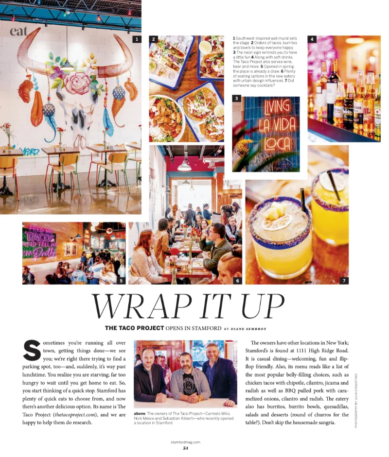 Stamford Magazine: Wrap it Up