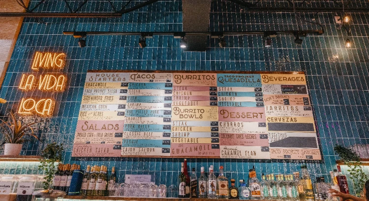 Menu from The Taco Project in Stamford CT